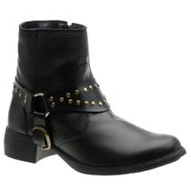 Bota Feminina Botinha Coturno Com Zíper Detalhe em Aplique (SL16031) Bota Feminina Botinha Coturno Com Zíper Detalhe em Aplique (SL16031)