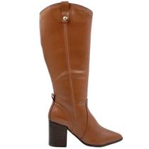 Bota Feminina Bottero Cano Longo Marrom Conhaque 360308