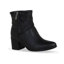 Bota Feminina Bottero Couro Cano Baixo Preto PRETO