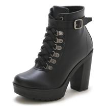 Bota Feminina Bredeni Tratorada Plataforma Salto Alto