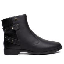 Bota Feminina Campesí Cano Curto Napa Preto Bota Feminina Campesí Cano Curto Napa Preto