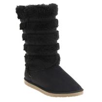 Bota Feminina Camurça Confortável Forrada Pele Lã Sintética La Botte