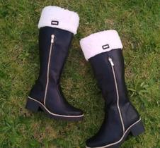 Bota feminina cano alto