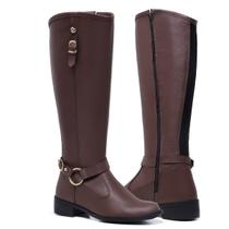 Bota Feminina Cano Alto Gmm Shoes Estilo Montaria Moderna 11080