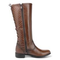 Bota Feminina Cano Alto Over Montaria Confortável
