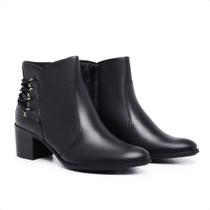 Bota Feminina Cano Baixo Country Preta Mod 1223