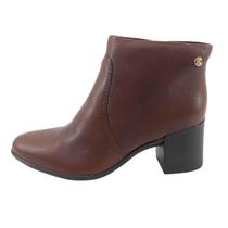 Bota Feminina Cano Baixo Couro Burnish 346901 - Bottero