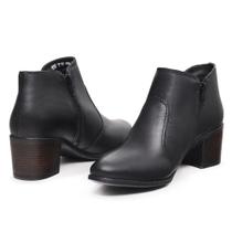 Bota Feminina Cano Baixo de Couro Mod.0205