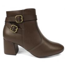 Bota feminina cano baixo Marrom Modare ultraconforto Bota feminina cano baixo Marrom Modare ultraconforto
