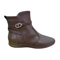 Bota Feminina Cano Baixo Piccadilly Maxi Marrom Bota Feminina Cano Baixo Piccadilly Maxi Marrom