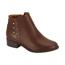 bota feminina cano baixo rasteira modare ultraconforto