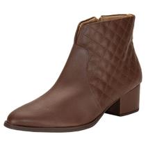 Bota feminina cano baixo usaflex ad1519