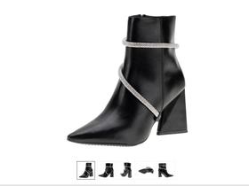 Bota feminina cano baixo vizzano