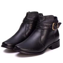 Bota Feminina Cano Curto 6104 Couro Legítimo Casual Pettinari Linda Bota Feminina Cano Curto 6104 Couro Legítimo Casual Pettinari Linda