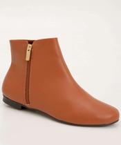 Bota Feminina Cano Curto Bico Redondo Via Uno-16076
