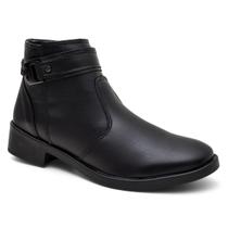 Bota Feminina Cano Curto Casual Confortável Fivela Inverno Bota Feminina Cano Curto Casual Confortável Fivela Inverno