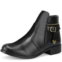 Bota Feminina Cano Curto Com Fechamento Lateral Bota Feminina Cano Curto Com Fechamento Lateral
