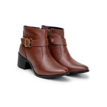 Bota feminina cano curto coturno de couro legitimo casual confortavel 33 ao 40