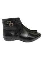 Bota Feminina Cano Curto Coturno Feminino Blogueira Salto Salto Baixo Plataforma Com Palmilha Confortável Confort