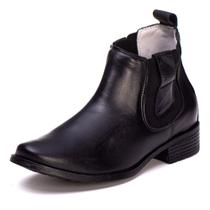 Bota Feminina Cano Curto Couro