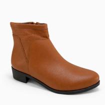 Bota feminina cano curto em couro andacco ref 4335 - Bota feminina cano curto em couro andacco ref 4335 -