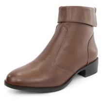 Bota Feminina Cano Curto em Couro Arietto