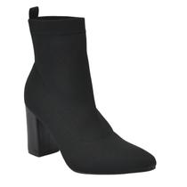 Bota Feminina Cano Curto em Tecido Knit Via Marte 633 Bota Feminina Cano Curto em Tecido Knit Via Marte 633