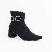 Bota Feminina Cano Curto Griffe G G0135 Preto Bota Feminina Cano Curto Griffe G G0135 Preto