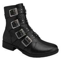 Bota Feminina Cano Curto Leci Preto Piccadilly 653006-2