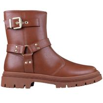 Bota Feminina Cano Curto Moleca 5344-209 Caramelo Bota Feminina Cano Curto Moleca 5344-209 Caramelo