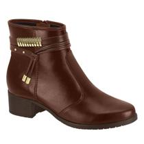 Bota Feminina Cano Curto Moleca Salto Baixo Original 5346108