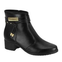 Bota Feminina Cano Curto Moleca Salto Baixo Original 5346108 Bota Feminina Cano Curto Moleca Salto Baixo Original 5346108