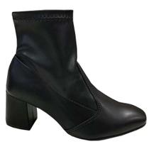 Bota Feminina Cano Curto Napa Stretch Preto Beira Rio 9076.100
