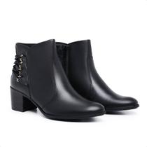 Bota Feminina Cano Curto Ref.: 1223 Preto