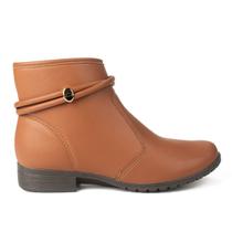 Bota Feminina Cano Curto Salto Baixo Fecho Ziper Conforto Dakota G9554