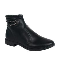 Bota Feminina Cano Curto Salto Baixo Mississipi J0801 - Preto - 39