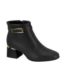 Bota Feminina Cano Curto Salto Bloco Fivela Modare 7082.207 - Preto - 37 Bota Feminina Cano Curto Salto Bloco Fivela Modare 7082.207 - Preto - 37