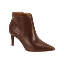 Bota Feminina Cano Curto Salto Fino Bico Fino Vizzano 3112.100 - Café - 38 Bota Feminina Cano Curto Salto Fino Bico Fino Vizzano 3112.100 - Café - 38