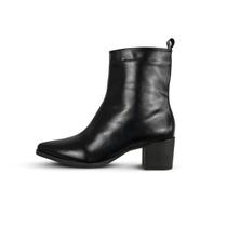 Bota Feminina Cano Curto Salto Grosso Preta- Bia