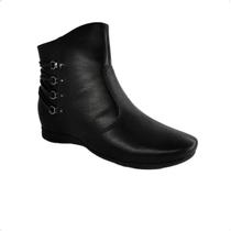 Bota Feminina Cano Curto Salto imbutido Comfortflex 91305