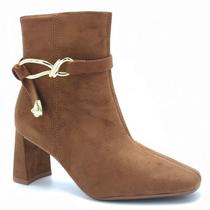 Bota Feminina Cano Curto Salto Médio Beira Rio 9092.101