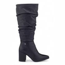 Bota Feminina Cano Longo Bottero 360304 Couro Burnish