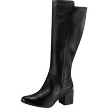 Bota Feminina Cano Longo Estilosa Couro Conforto Bottero