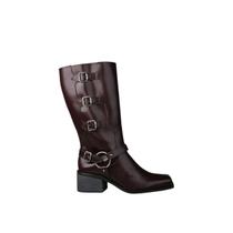 Bota feminina cano longo fivelas biker boots suzana santos 4429.83899