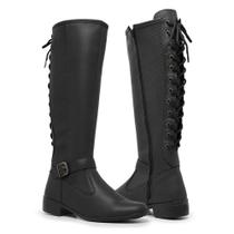 Bota Feminina Cano Longo Montaria Inverno Rodeio Estilosa