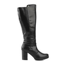 Bota Feminina Cano Longo Mooncity Salto Grosso 73134 Preto