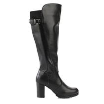 Bota Feminina Cano Longo Mooncity Salto Grosso 73172 Preto