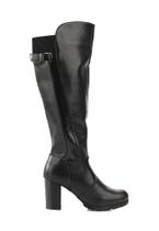 Bota Feminina Cano Longo Mooncity Salto Grosso 73172 Preto