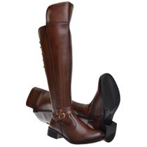 Bota Feminina Cano Longo Para Montaria Rodeio Country