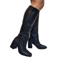 Bota Feminina Cano Longo Salto Médio Numeros Grandes Amélia Bota Feminina Cano Longo Salto Médio Numeros Grandes Amélia